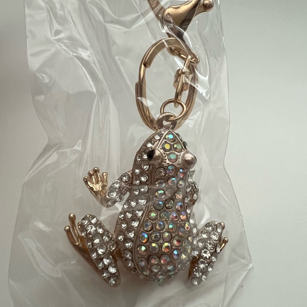 Crystal Frog Keychain